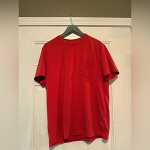 Berkley Jensen Men's Red Short-Sleeve Pocket Tee